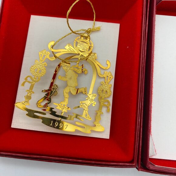 Cadillac 24kt Gold Finish Christmas Tree Ornaments 90s lot of 8 3D ornaments - Picture 6 of 14